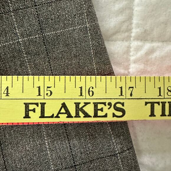 Vintage SPRING STREET Pants Womens 8 Brown Plaid Flare Trouser Retro Y2K Preppy - Picture 8 of 12